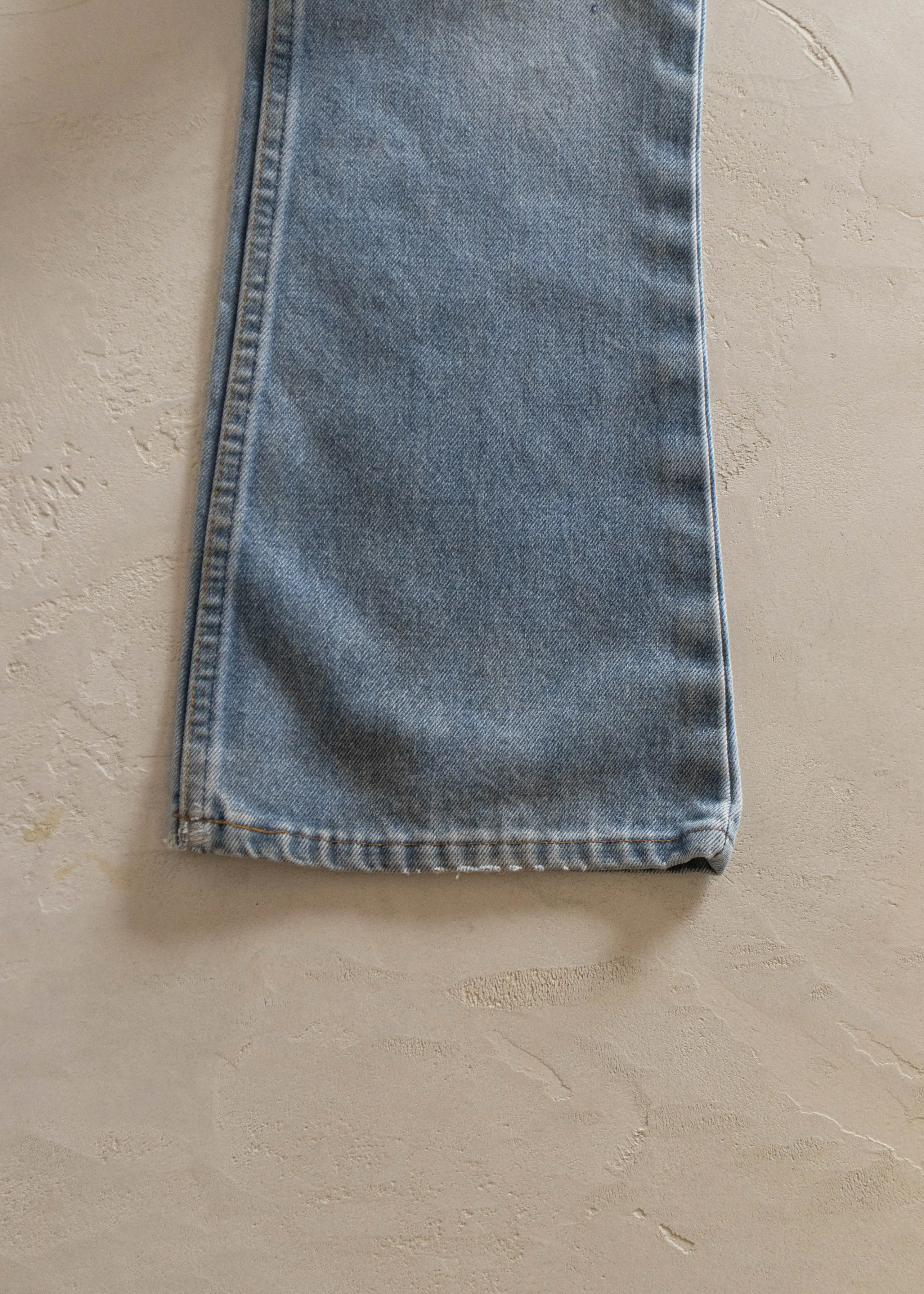 1970s Levi's Orange Tab Lightwash Flares Jeans Size Women's 26 Men's 30