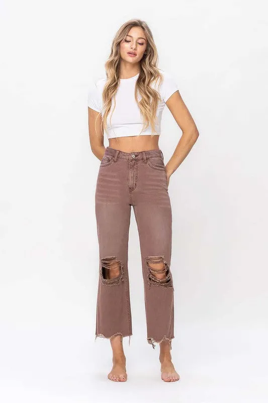 90's Vintage Crop Flare Jean