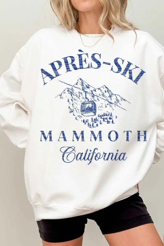 APRES SKI MAMMOTH CALIFORNIA OVERSIZED SWEATSHIRT