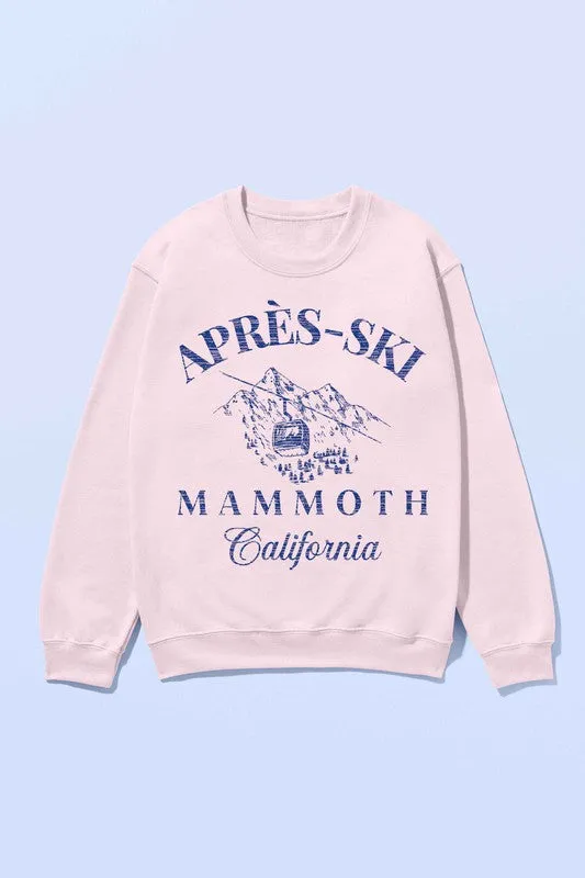 APRES SKI MAMMOTH CALIFORNIA OVERSIZED SWEATSHIRT