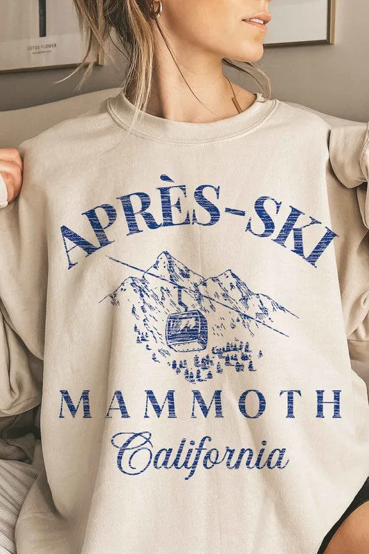 APRES SKI MAMMOTH CALIFORNIA OVERSIZED SWEATSHIRT