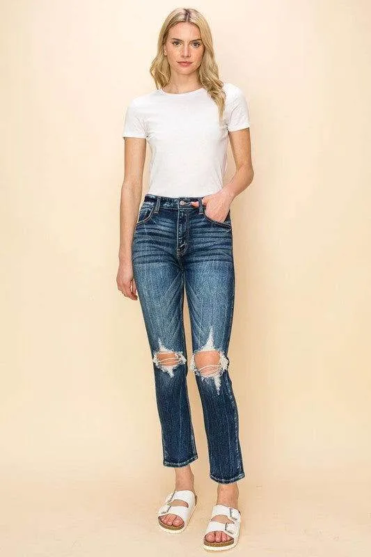 Artemis Vintage High Rise Stretch Ankle Cigarette Jeans