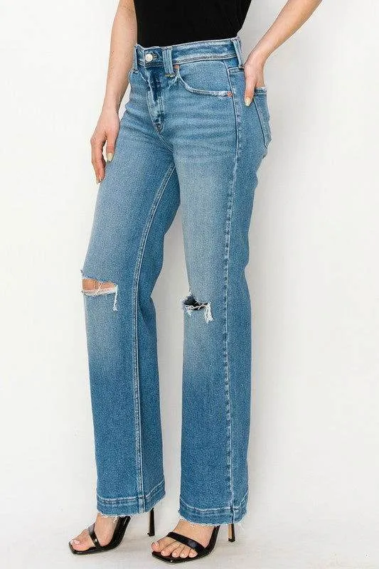 Artemis Vintage Plus Size - High Rise Straight Leg Jeans