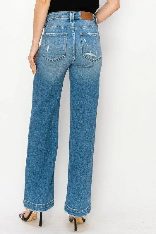 Artemis Vintage Plus Size - High Rise Straight Leg Jeans