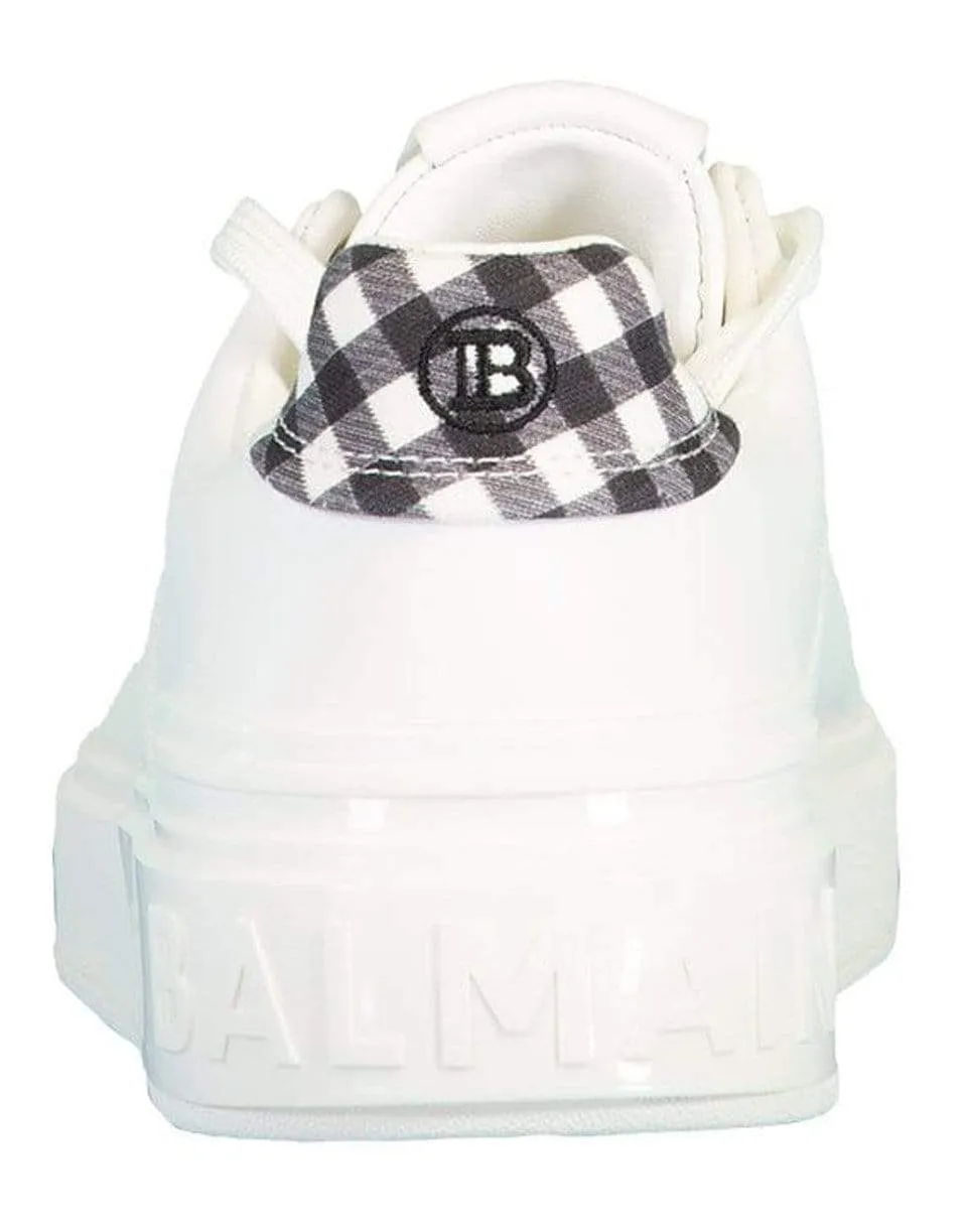 B Court Low Top Gingham Sneakers