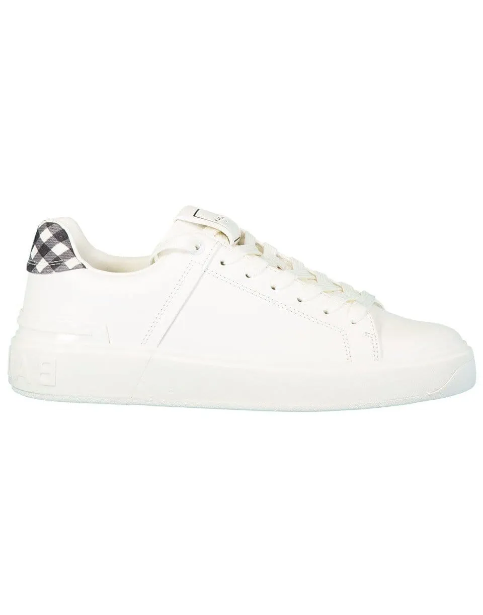 B Court Low Top Gingham Sneakers