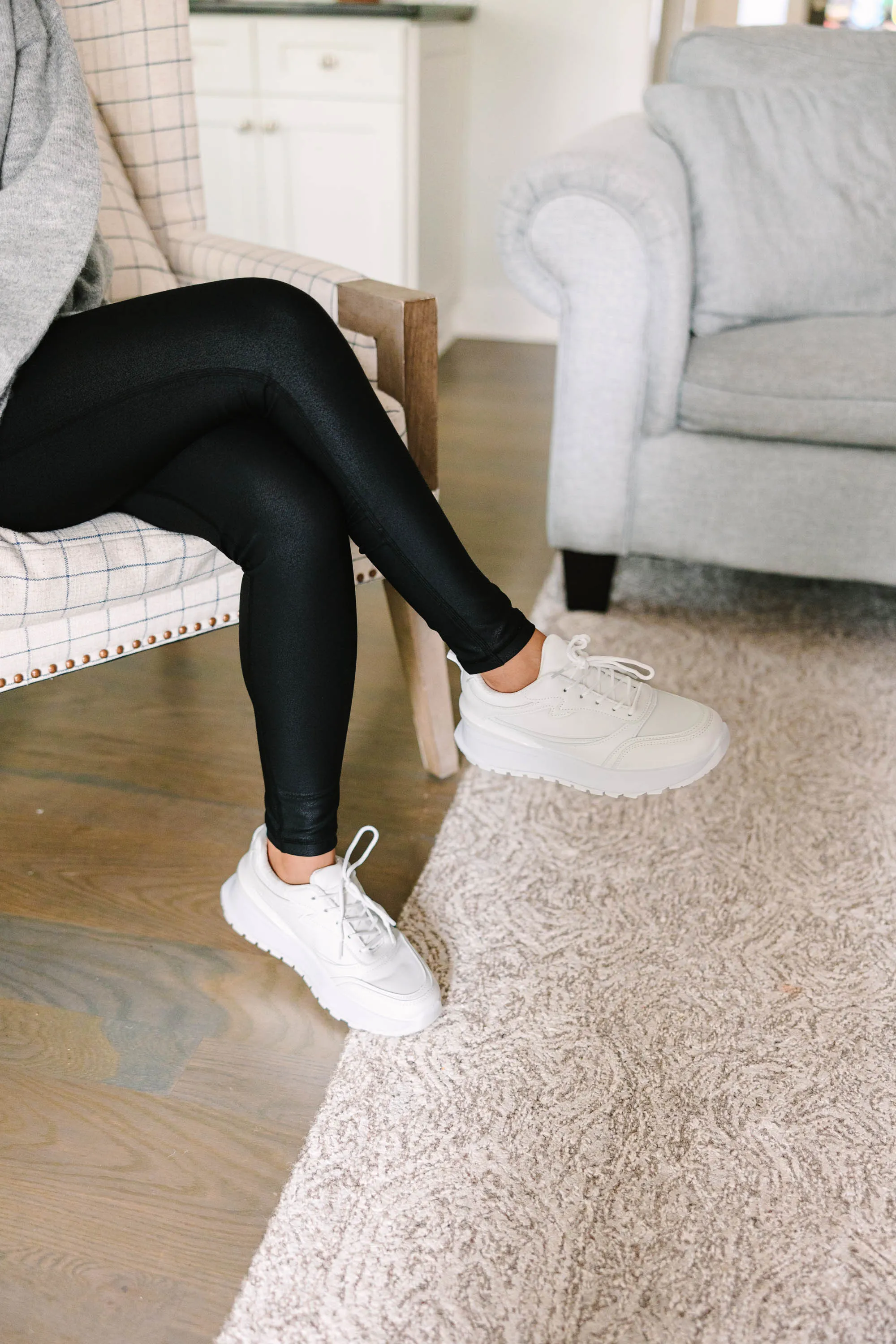 Be Bold White Platform Sneakers