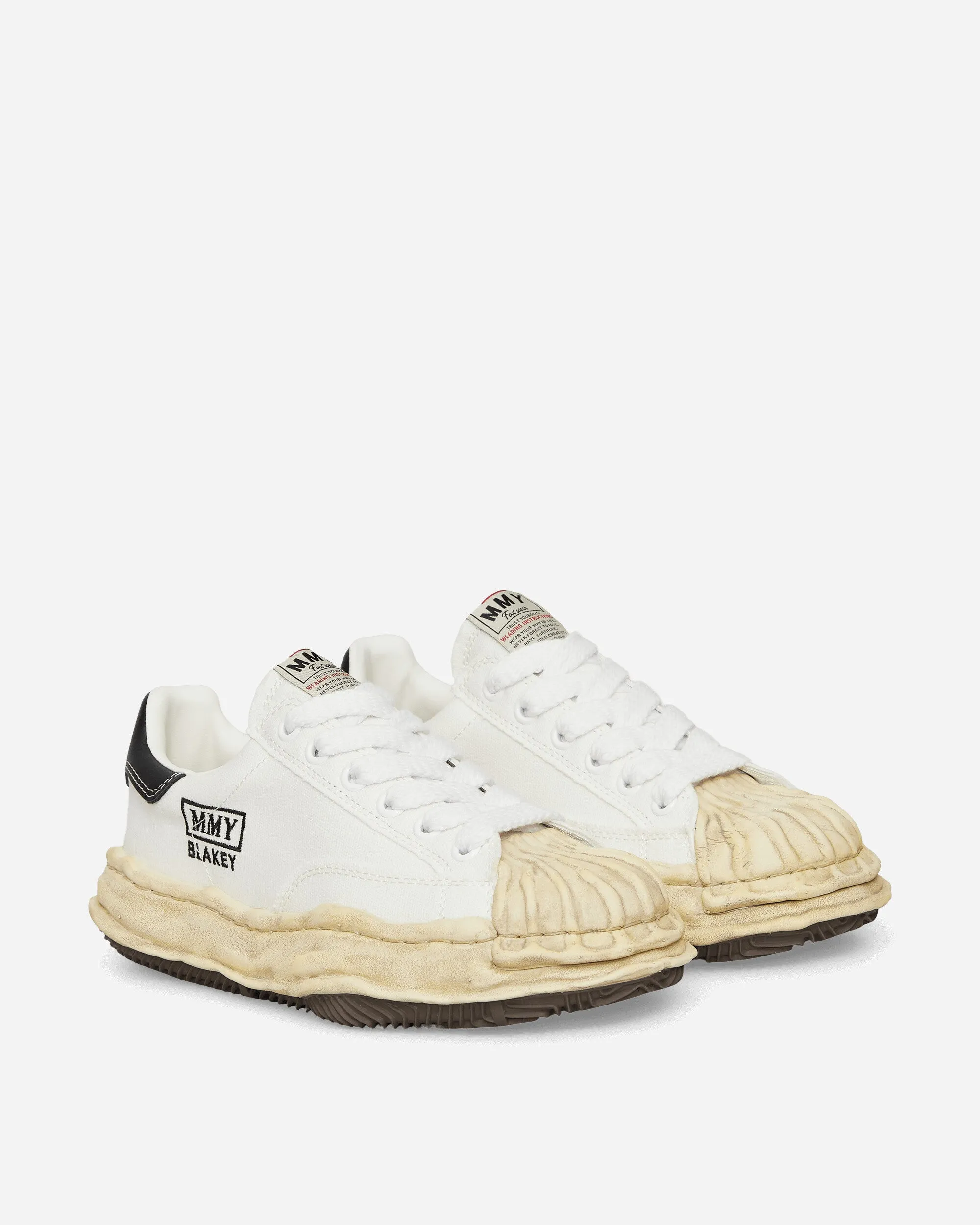 Blakey OG Dyed Sole Canvas Low Sneakers White