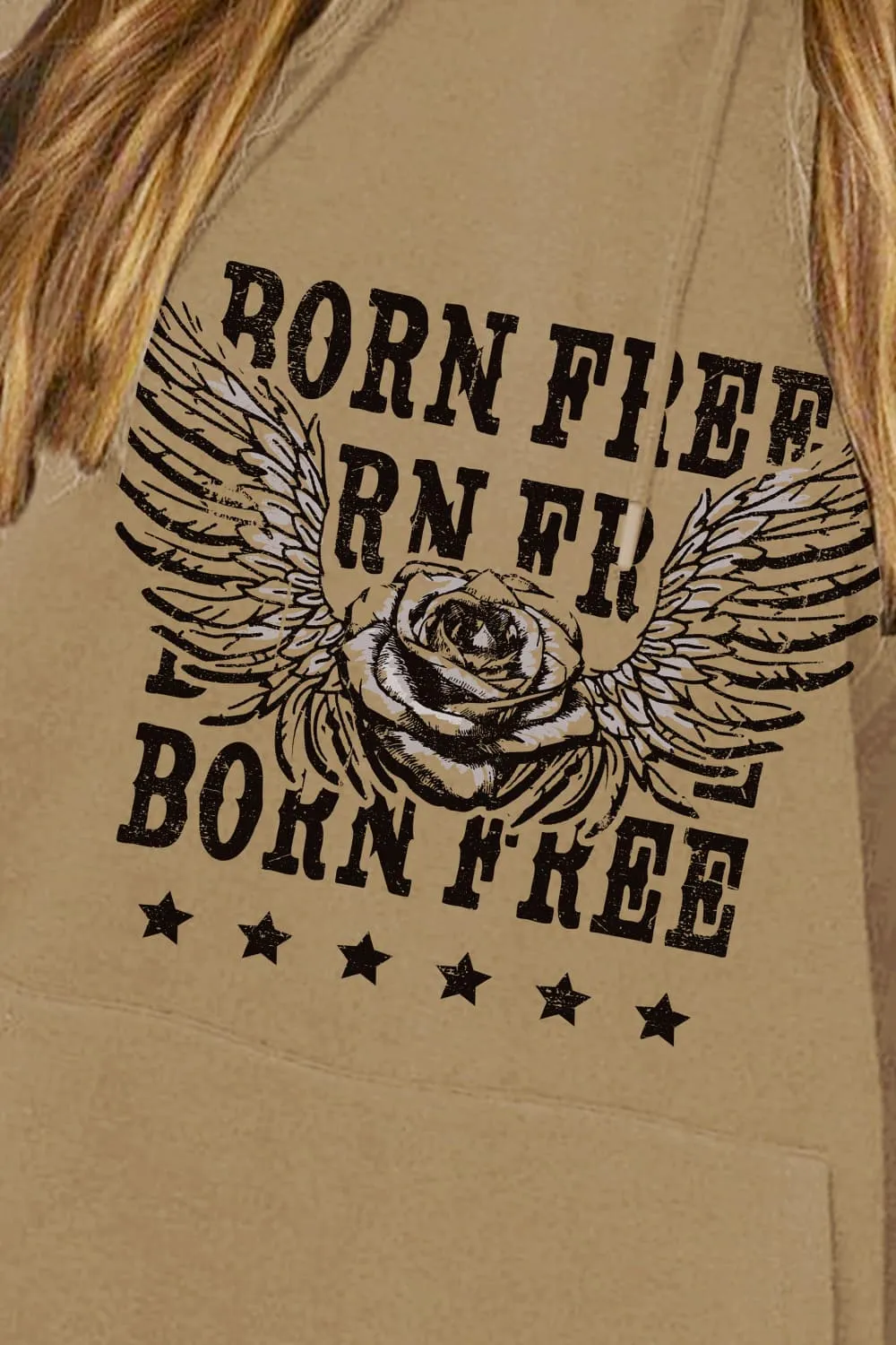 BORN FREE Graphic Hoodie