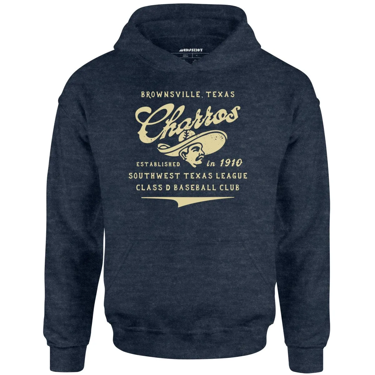 Brownsville Charros - Texas - Vintage Defunct Baseball Teams - Unisex Hoodie