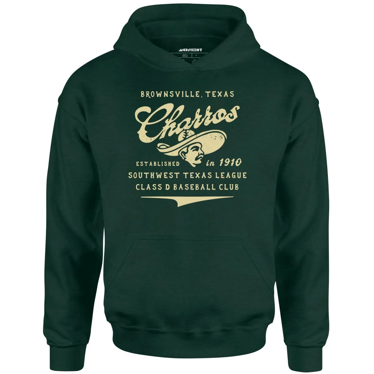 Brownsville Charros - Texas - Vintage Defunct Baseball Teams - Unisex Hoodie