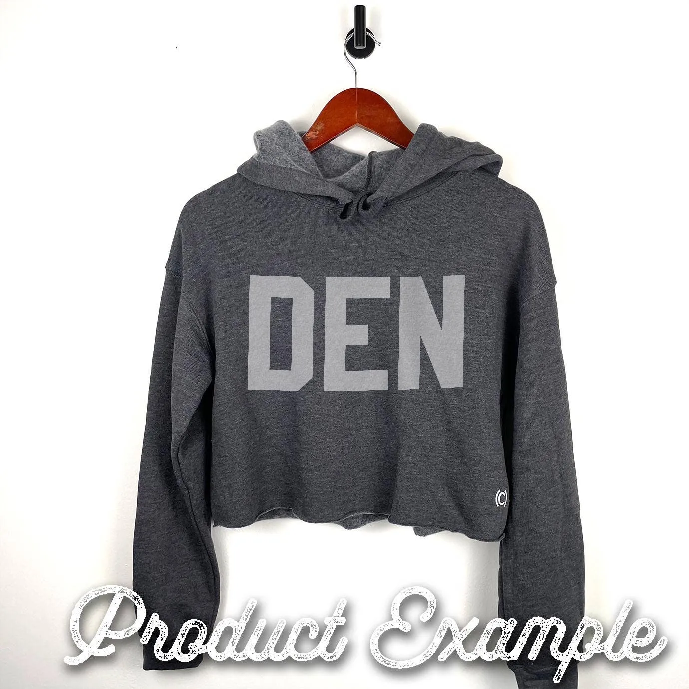 CROP HOODIES - Must Customize Code: Military Green / Large