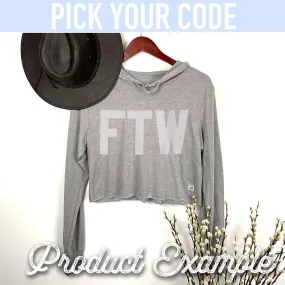 CROP LIGHT HOODIE -STL: Heather Grey / Medium