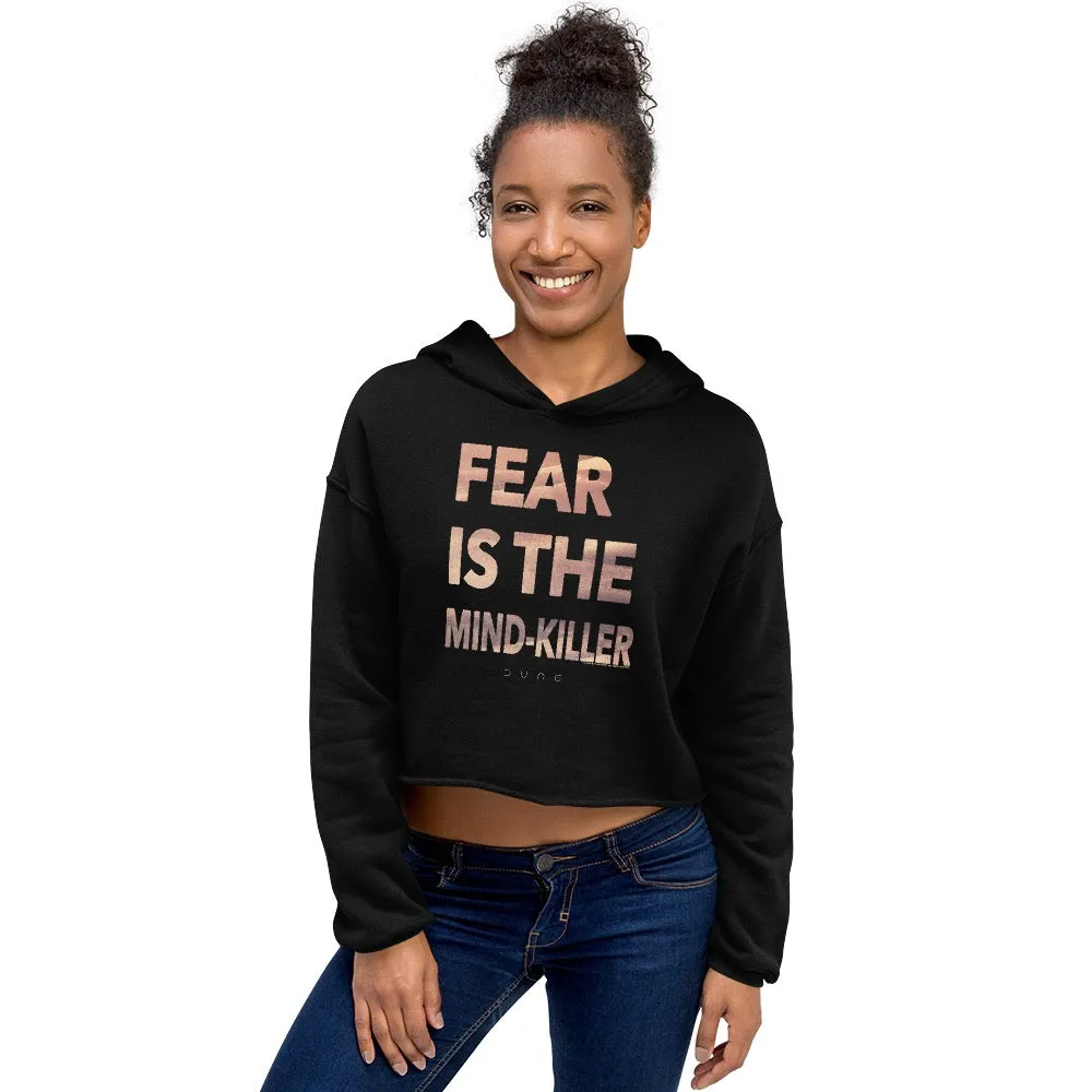 Dune Fear is the Mind-Killer Fleece Cropped Hoodie