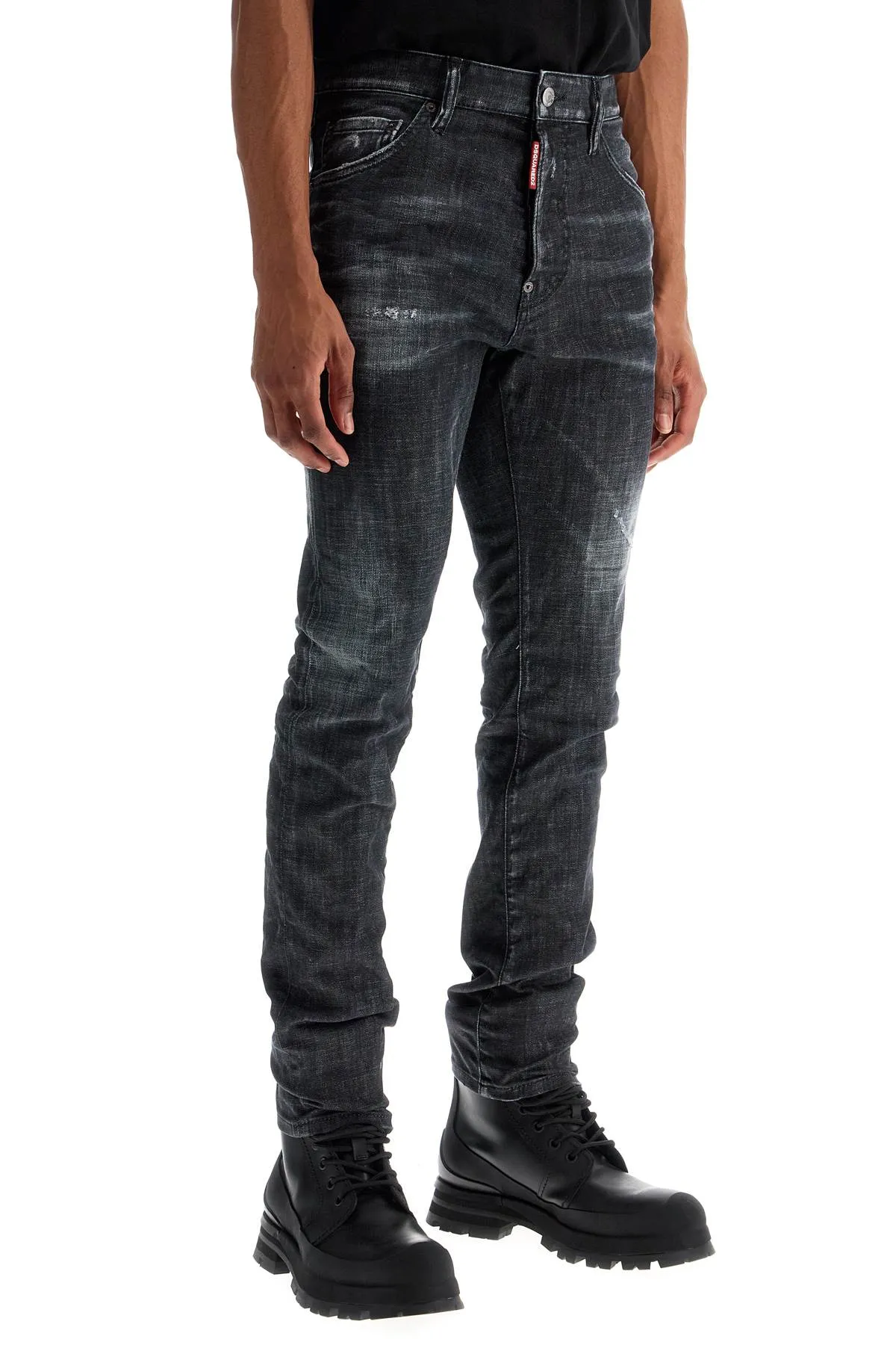 Faded Effect Denim Jeans