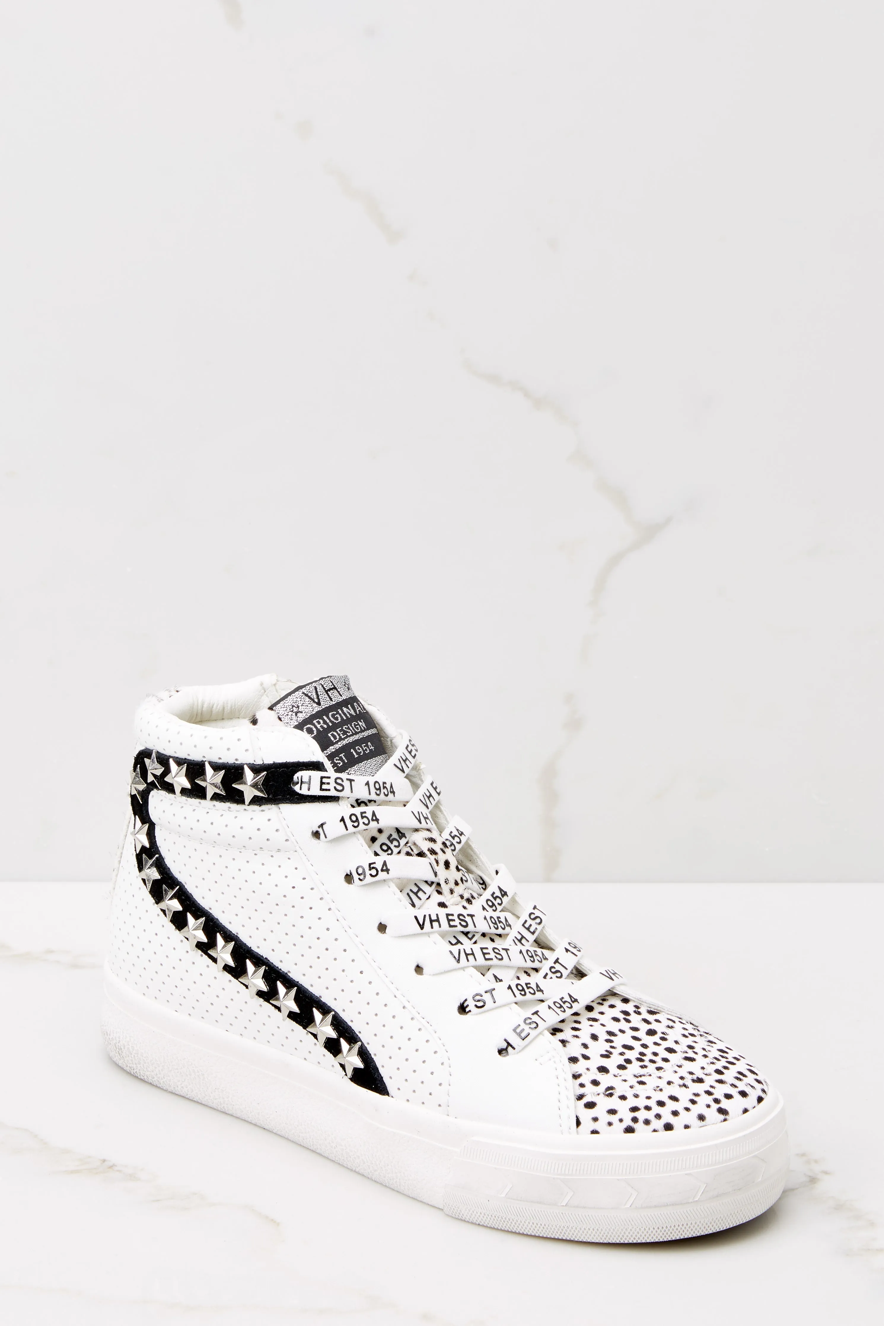 Forever White Black High Top Sneakers