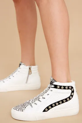 Forever White Black High Top Sneakers