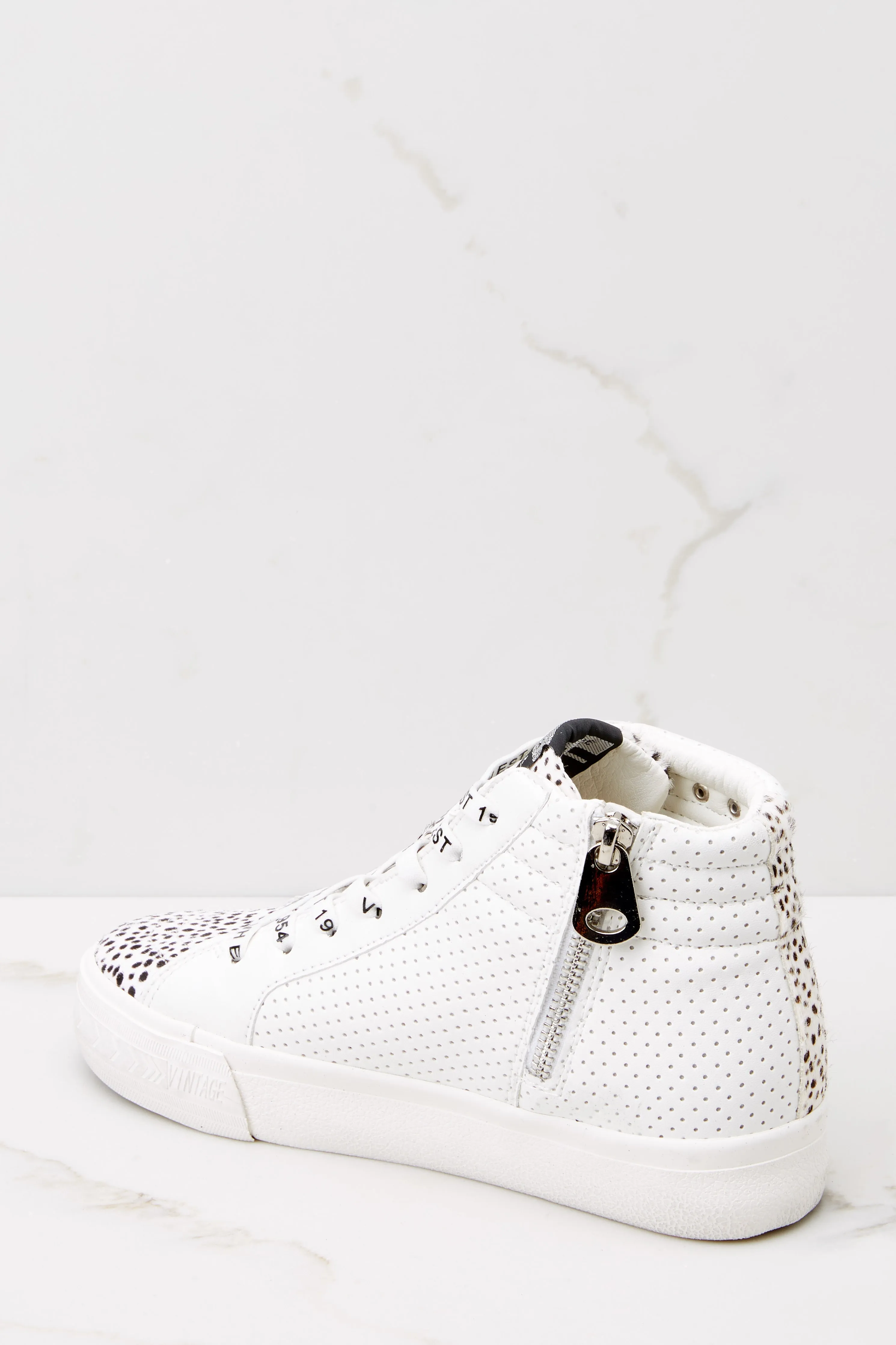 Forever White Black High Top Sneakers