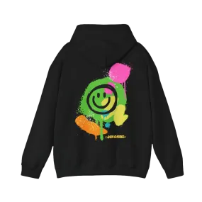 Graffiti Smiley Graphic Hoodie