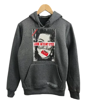 Gray Men's Graphic Hoodies Heavy Blend Pullover