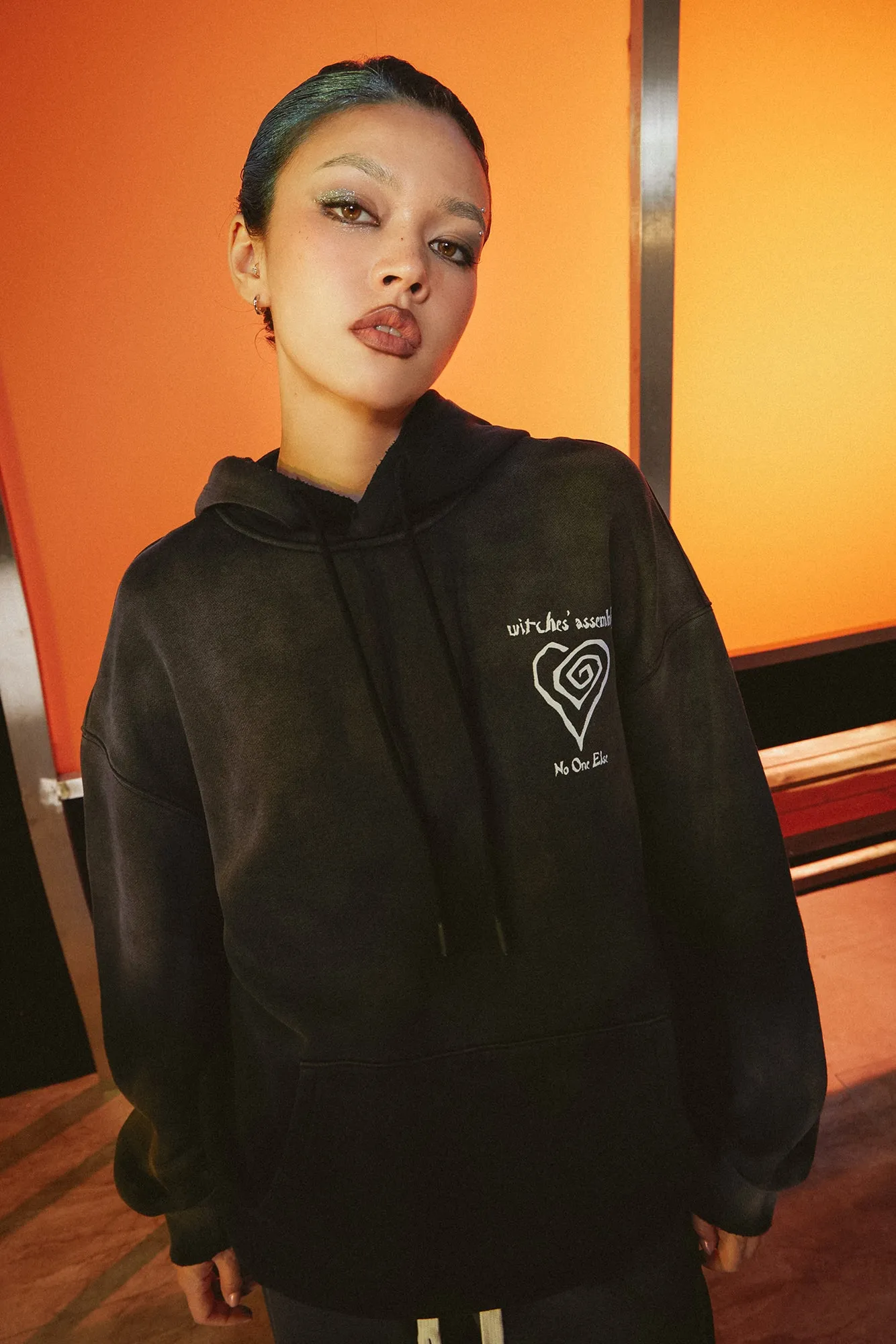 Heart Gradient Oversized Hoodie