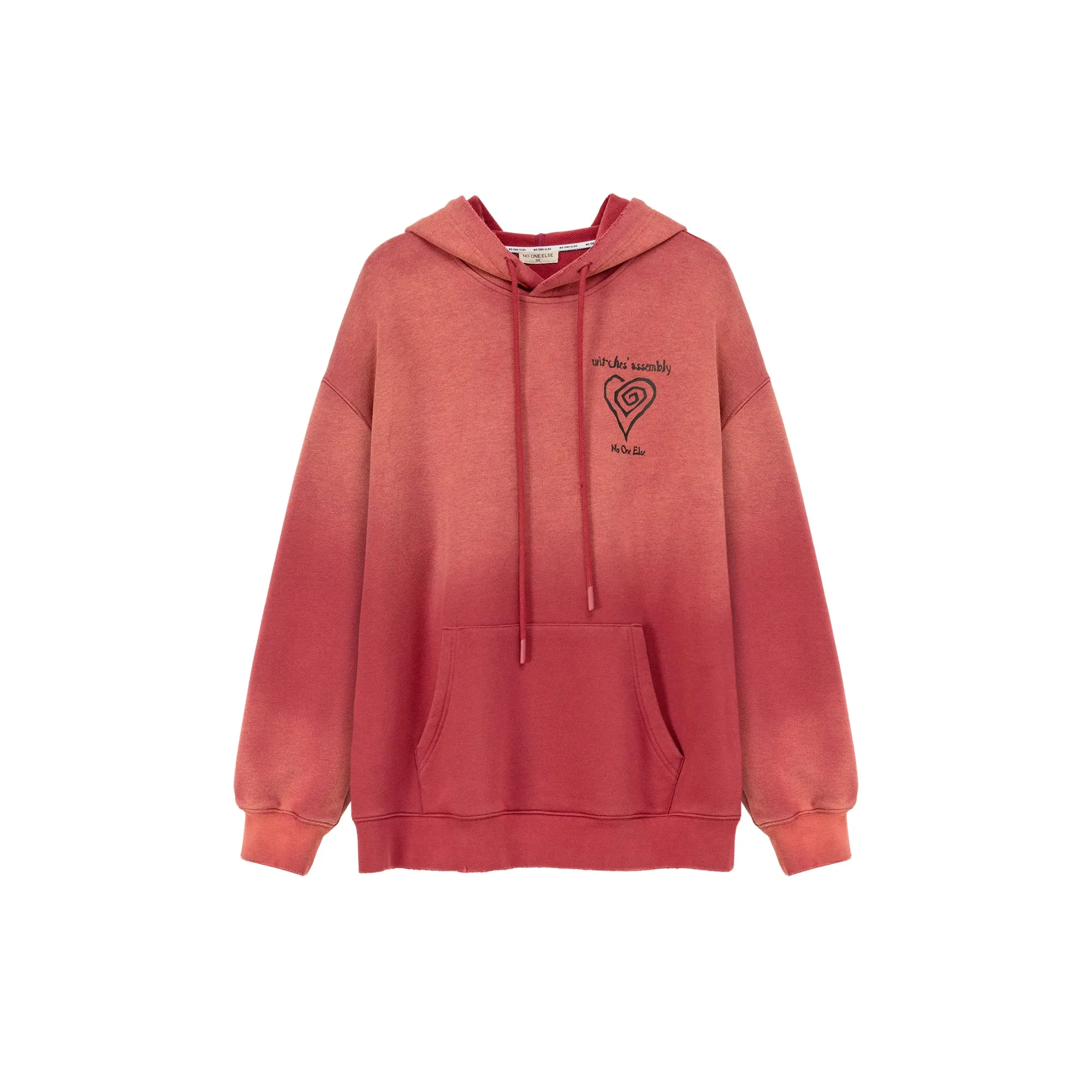 Heart Gradient Oversized Hoodie