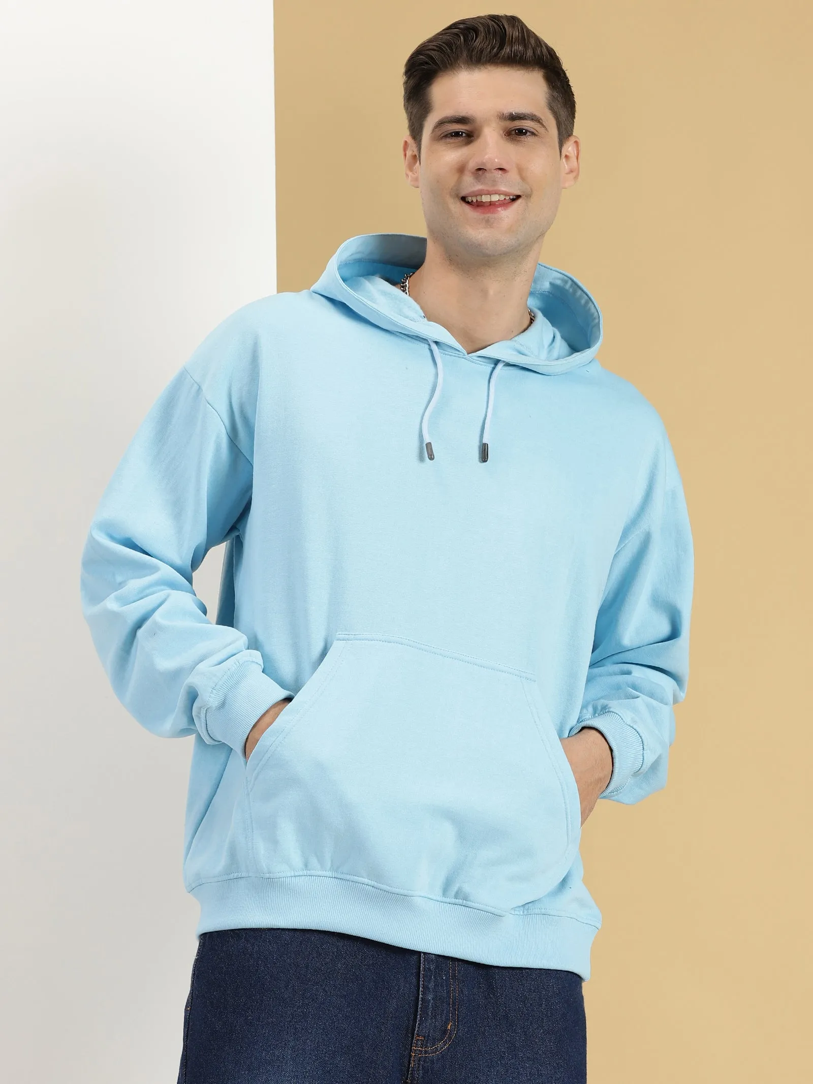 Ice Blue Oversized Hoodie