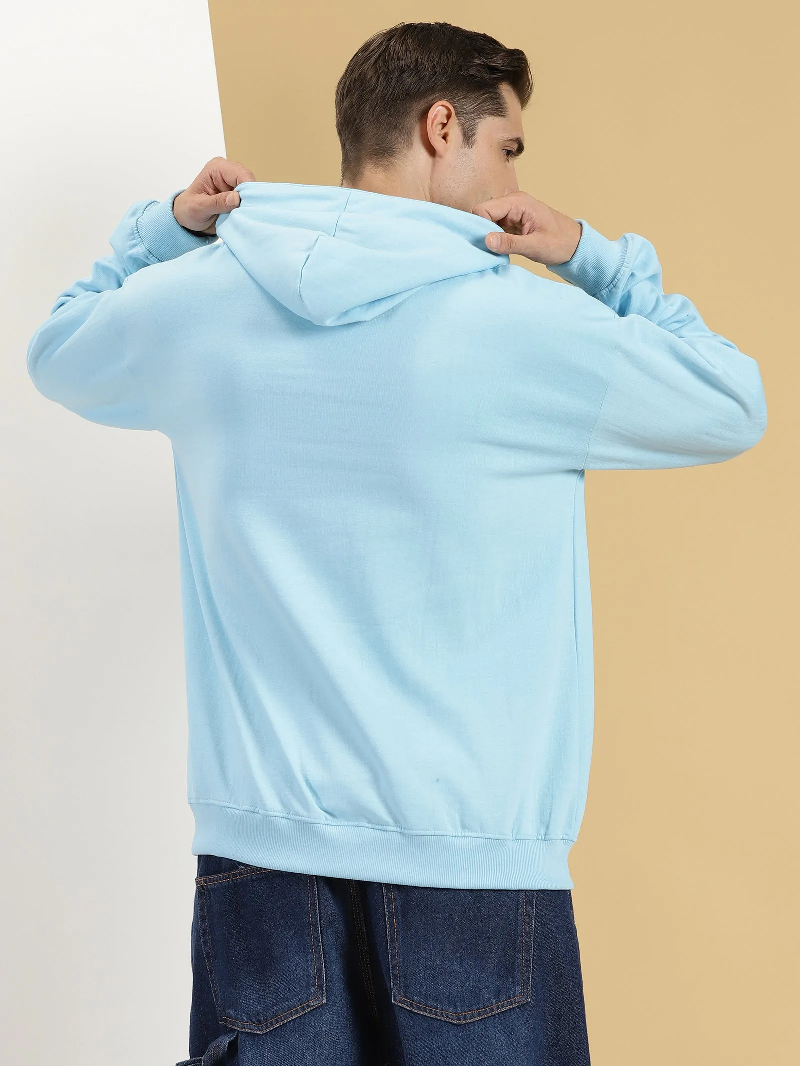 Ice Blue Oversized Hoodie