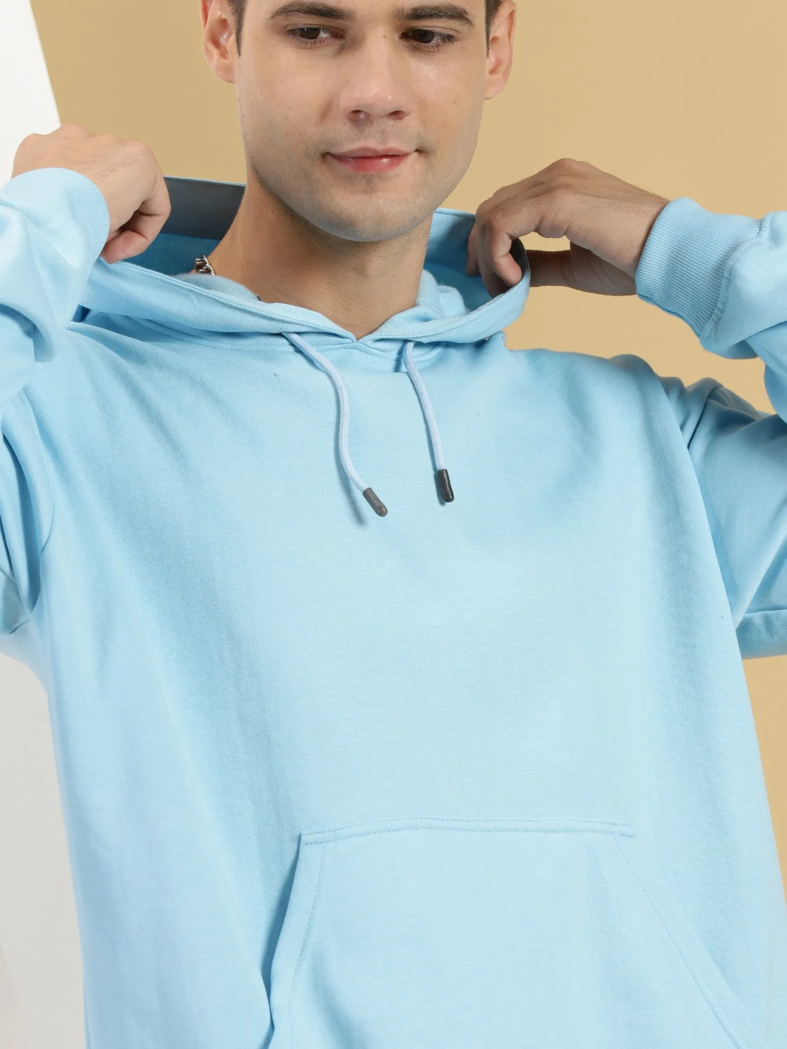 Ice Blue Oversized Hoodie