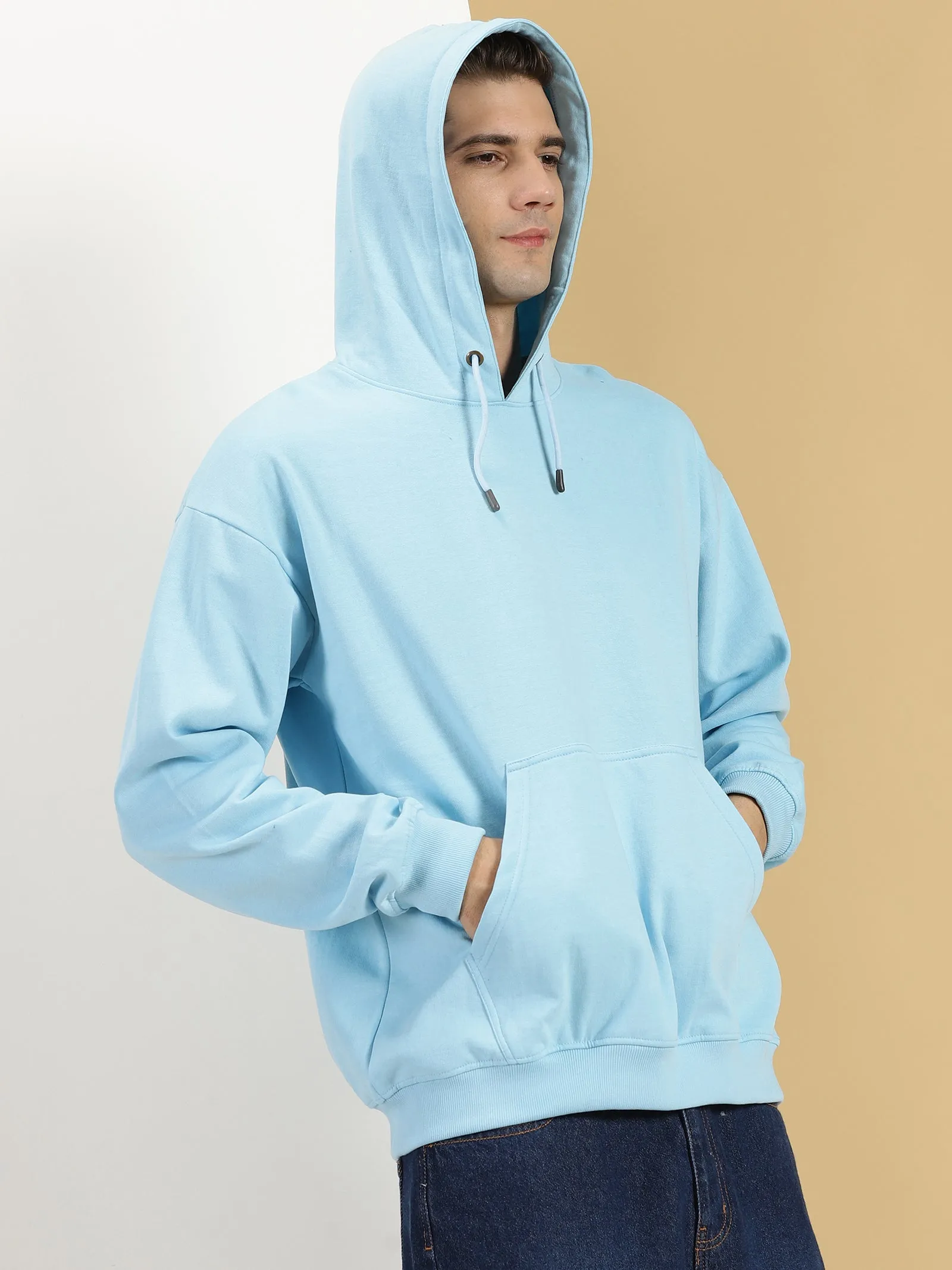 Ice Blue Oversized Hoodie