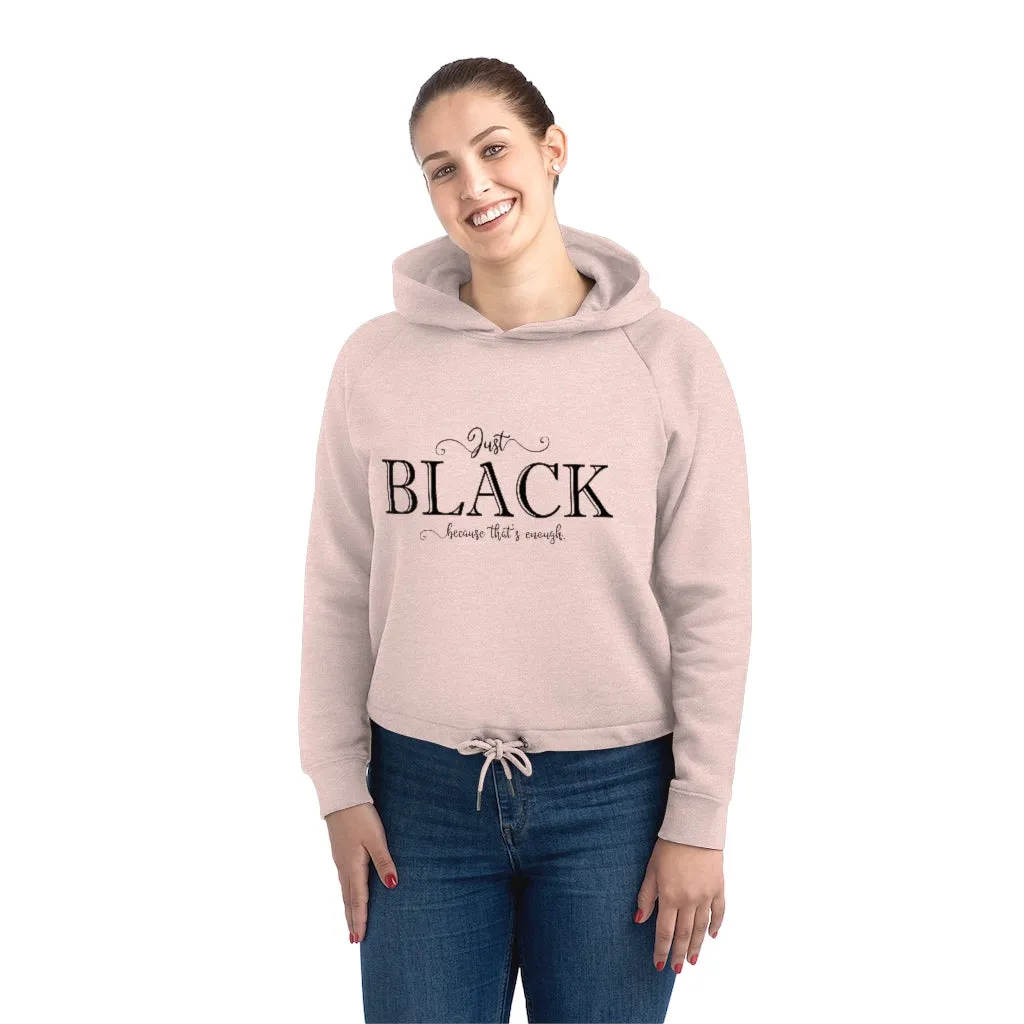 Just Black | Cropped Hoodie Sweatshirt