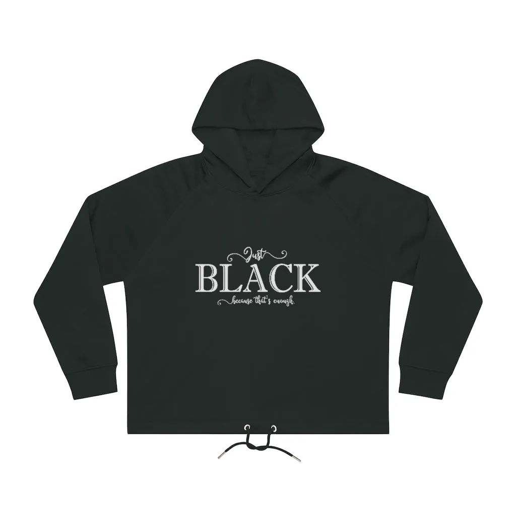 Just Black | Cropped Hoodie Sweatshirt