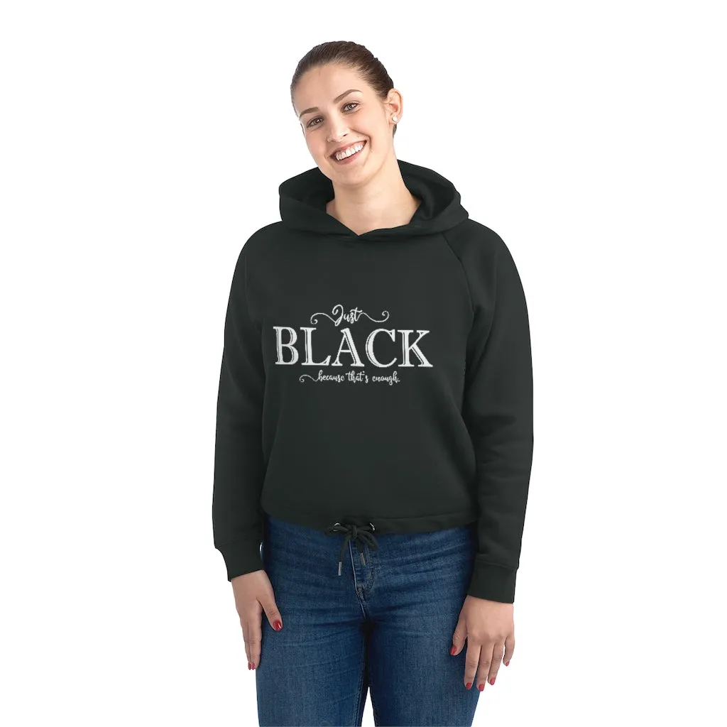 Just Black | Cropped Hoodie Sweatshirt