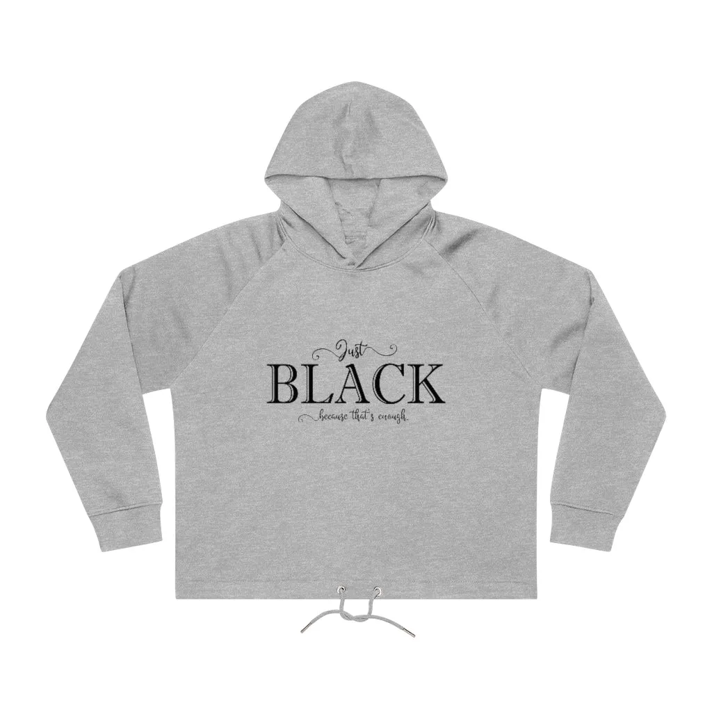 Just Black | Cropped Hoodie Sweatshirt