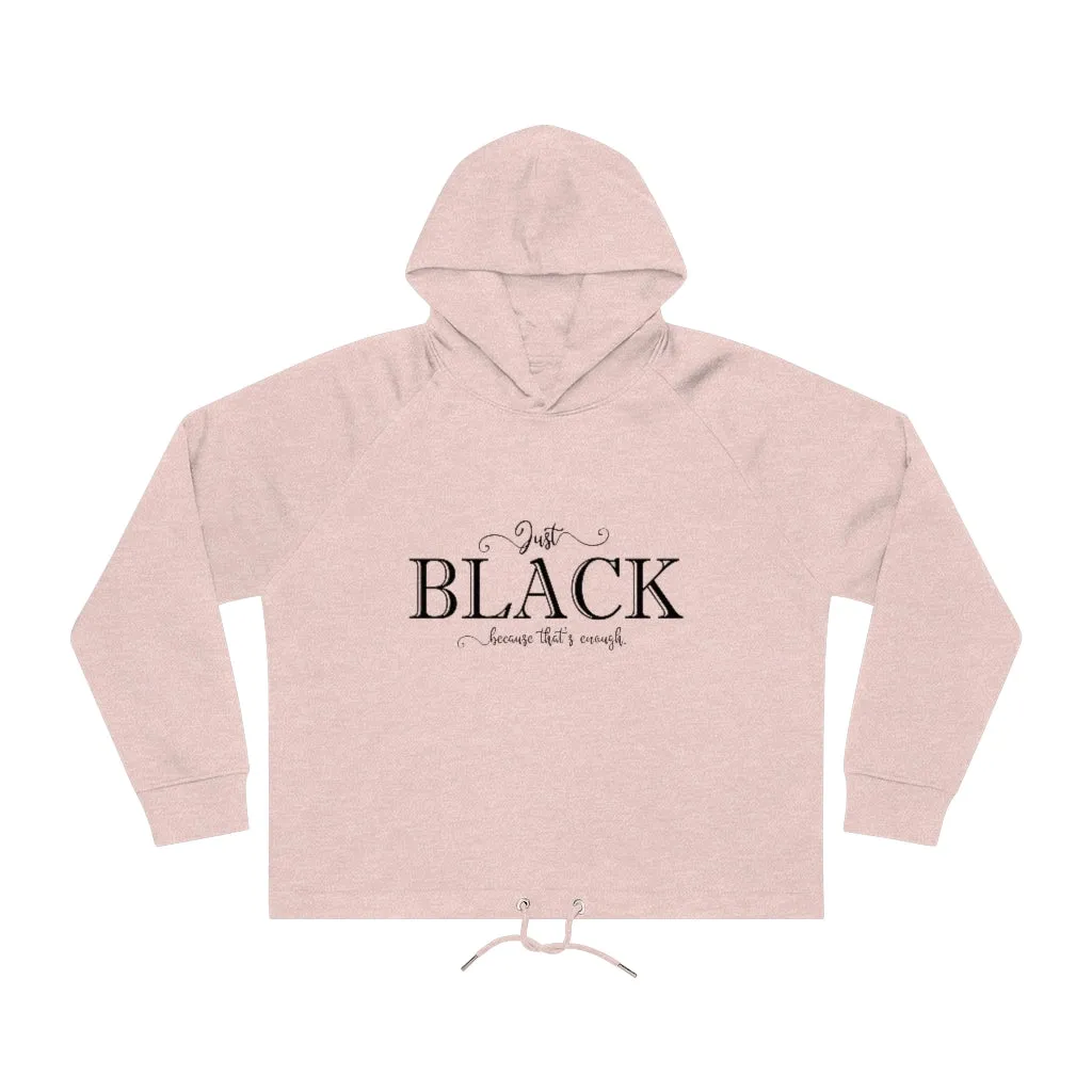 Just Black | Cropped Hoodie Sweatshirt