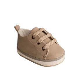 Khaki Canvas Baby Sneakers