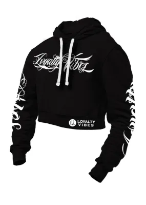 Loyalty Vibes Collective Cropped Hoodie