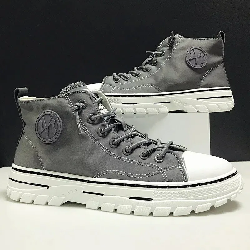 Men's High Top Designer Canvas Shoes C33