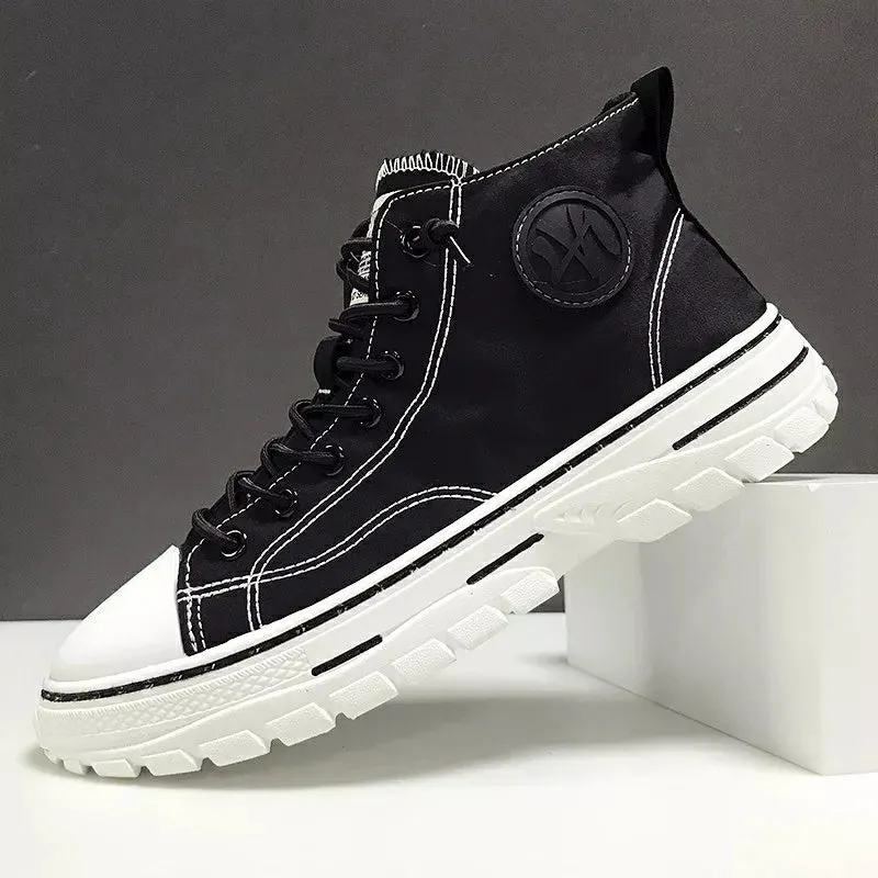 Men's High Top Designer Canvas Shoes C33