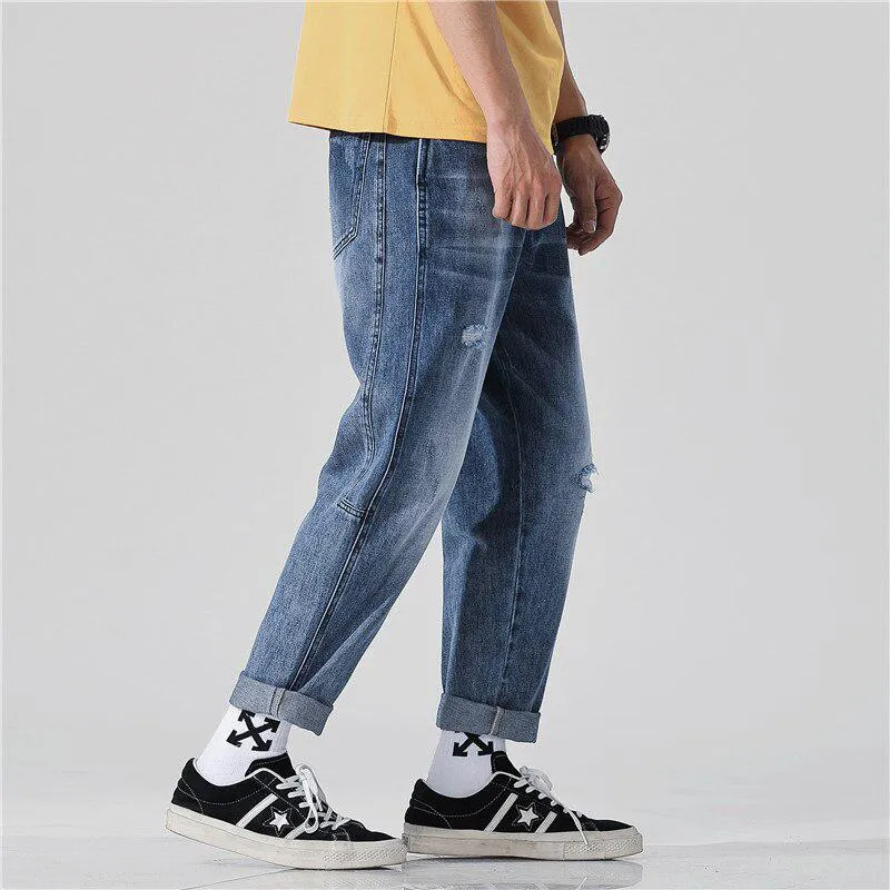 Men's Spring/Summer Casual Loose Ripped Jeans