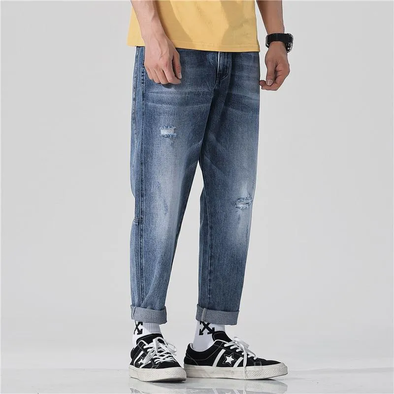 Men's Spring/Summer Casual Loose Ripped Jeans