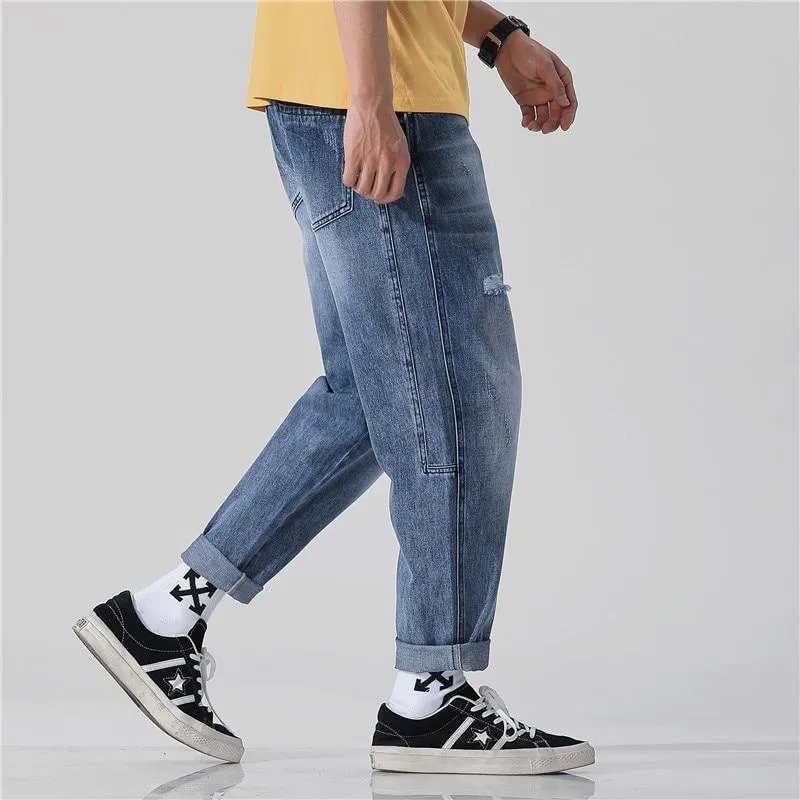 Men's Spring/Summer Casual Loose Ripped Jeans