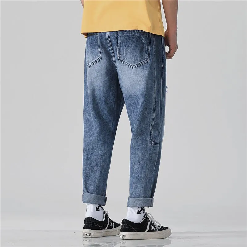 Men's Spring/Summer Casual Loose Ripped Jeans