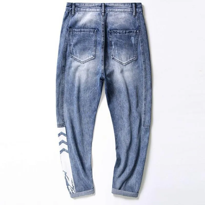 Men's Spring/Summer Casual Loose Ripped Jeans