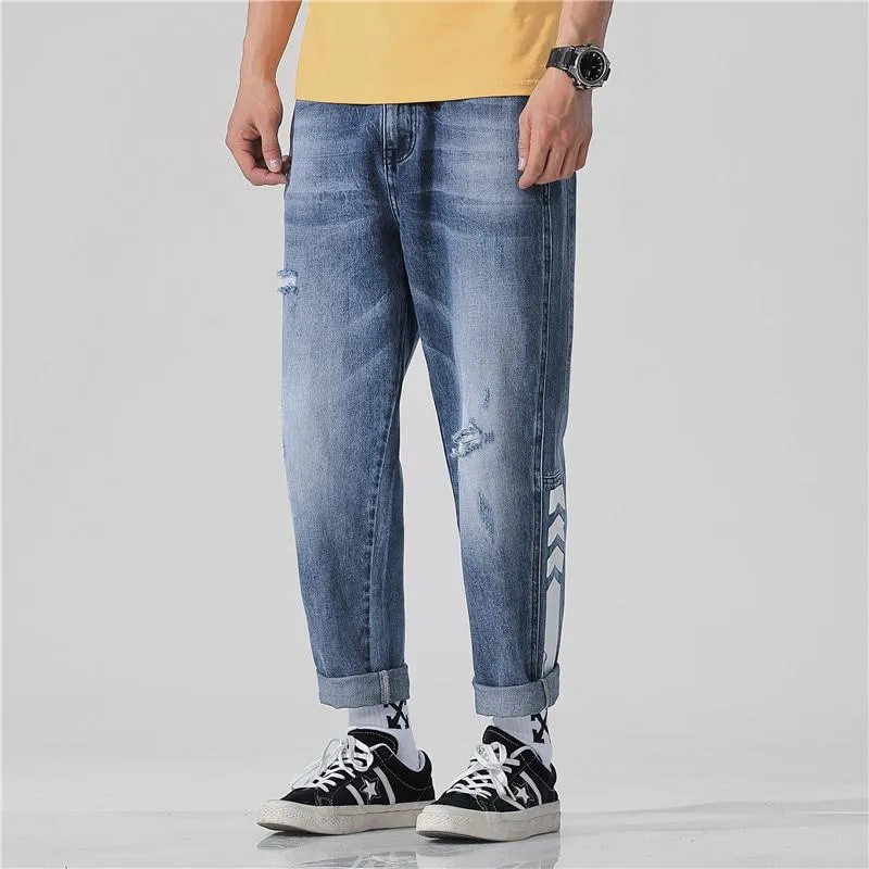 Men's Spring/Summer Casual Loose Ripped Jeans