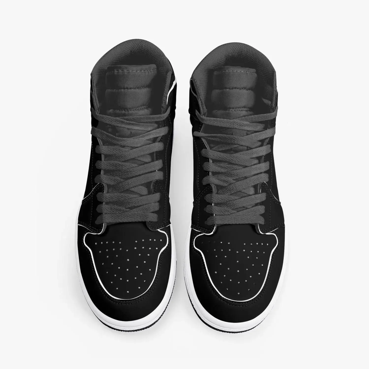 Misha Black High-Top Leather Sneakers