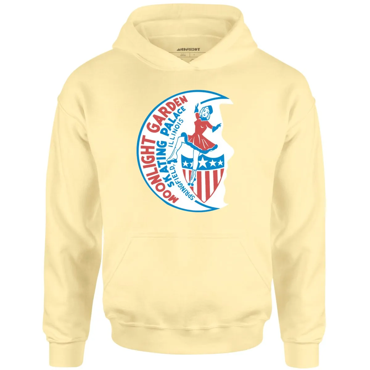 Moonlight Garden Skating Palace - Springfield, IL - Vintage Roller Rink - Unisex Hoodie