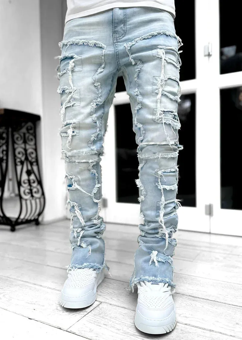 New Street Edge Distressed Denim