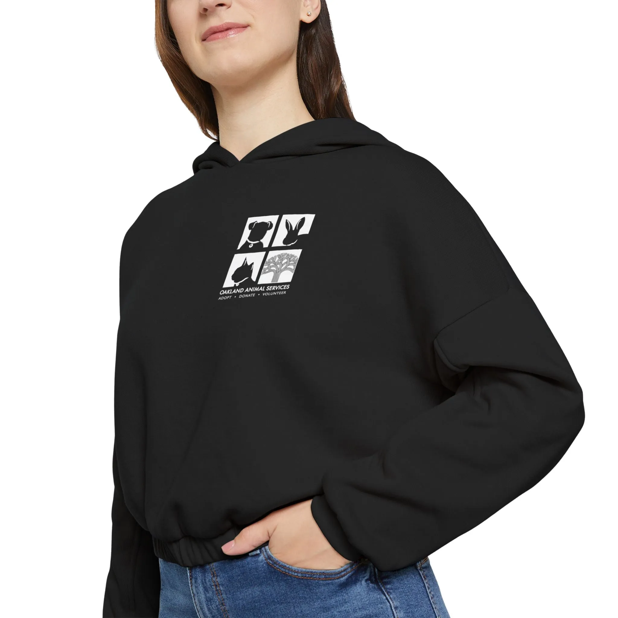 OAS Logo Women's Cinched Bottom Hoodie