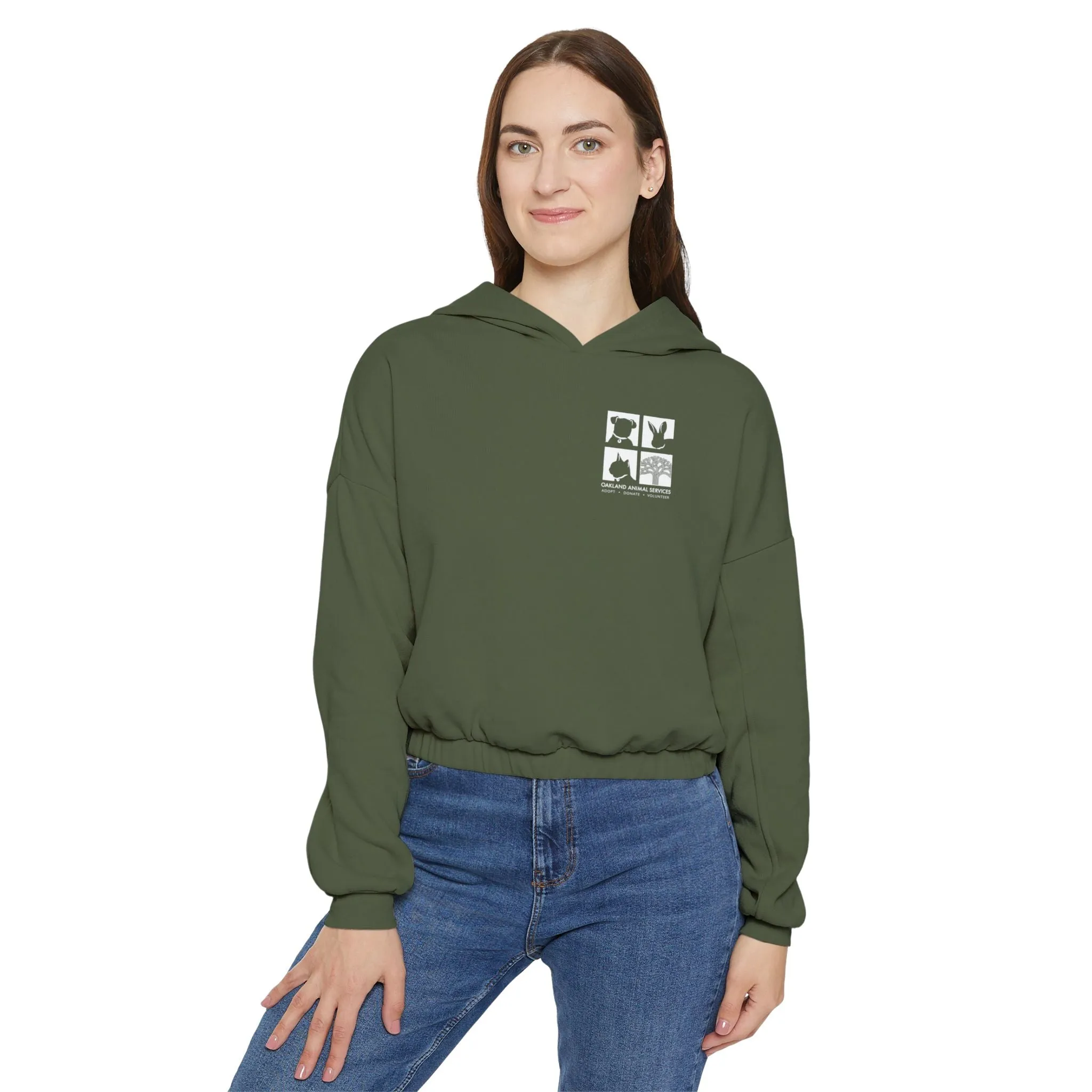 OAS Logo Women's Cinched Bottom Hoodie